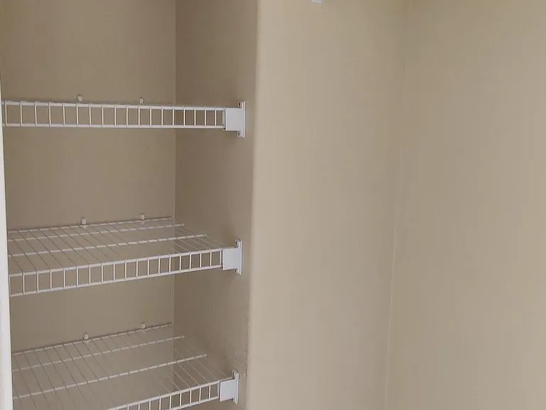 Shelves in walk in closet