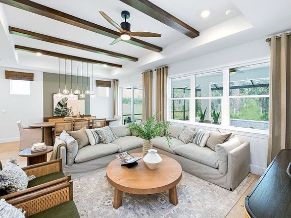 Open concept gathering room