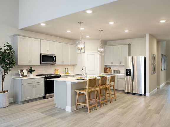 The kitchen of the Kessler floorplan