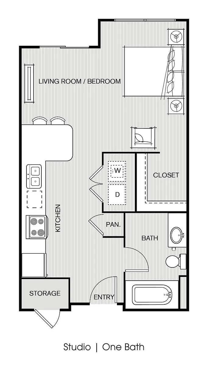 Floor plan Studio