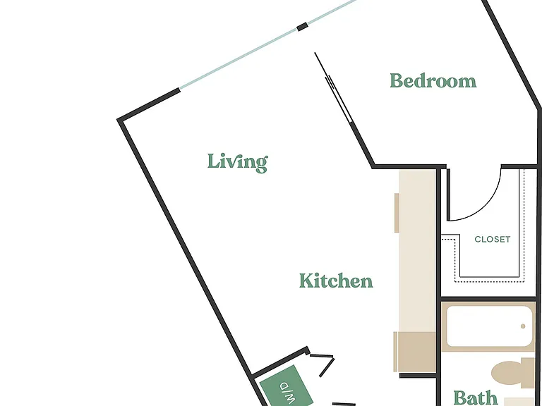 1 Bed, 1 Bath - Apt K 1 Bed, 1 Bath - Apt K