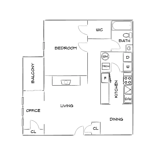 Floor plan Design 1C