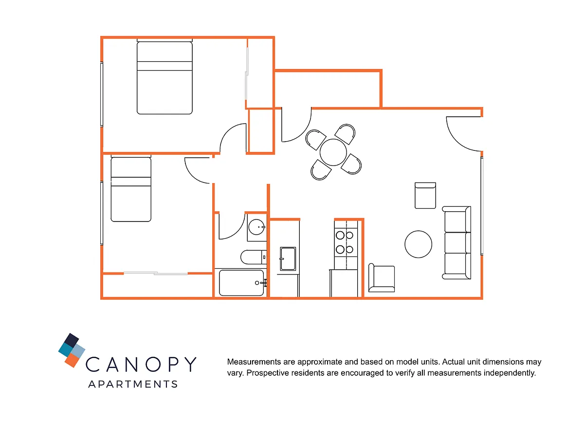 Floor plan 2 Bedroom