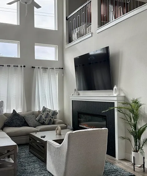Living Room with Fireplace