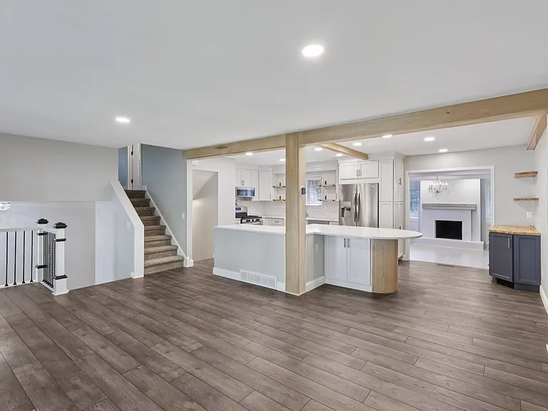 Family room and Kitchen