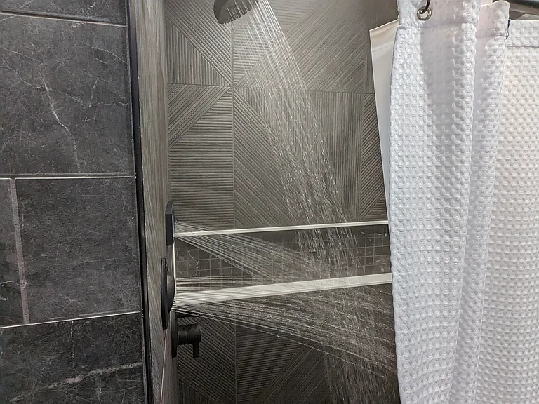 Master Bathroom w/ new walk-in in smart shower and heated tile floors