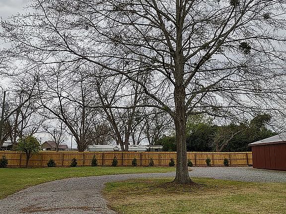 Back view from house 