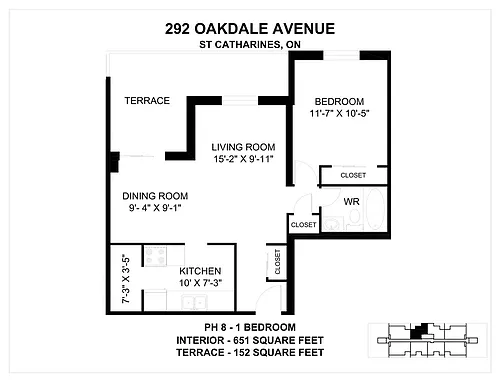 Floor plan 1 Bedroom