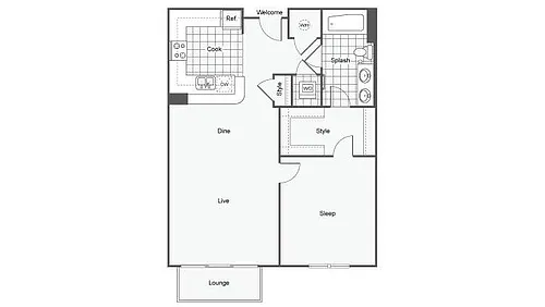 Floor plan The Mercer IV
