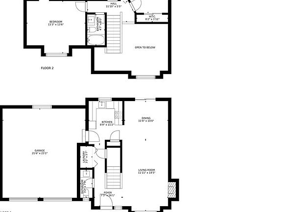 The entry foyers opens into this spacious and airy living room. 