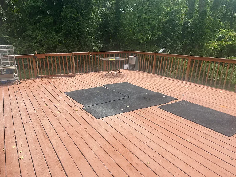 600 sq ft private deck. No other homes visible from back deck