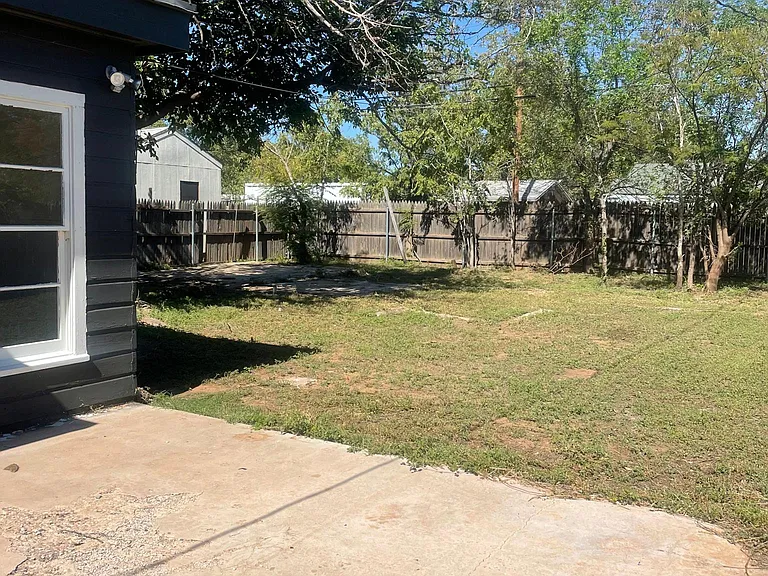 Large backyard