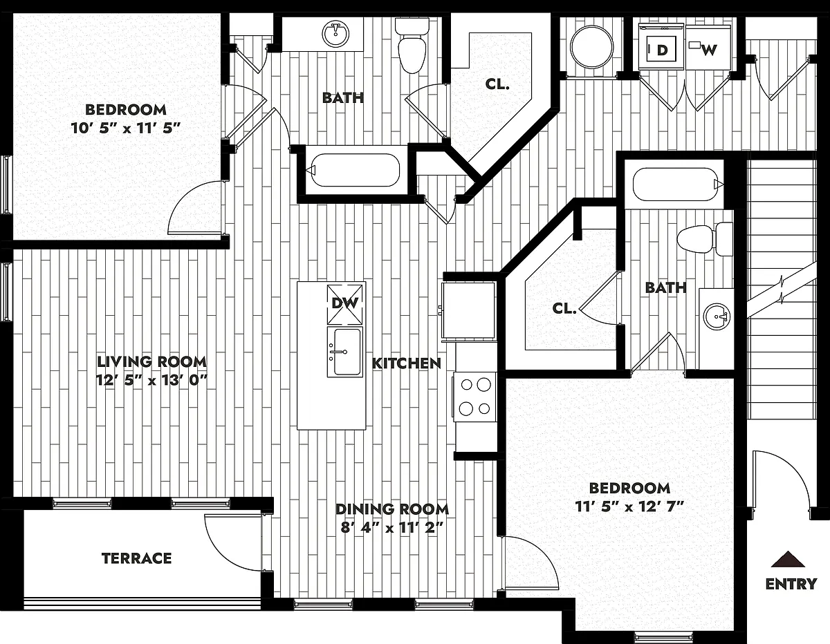 Floor plan 2B