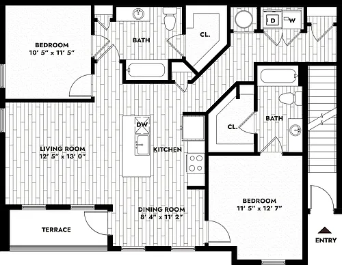 Floor plan 2B