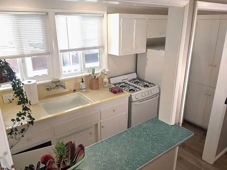 kitchen with breakfast counter