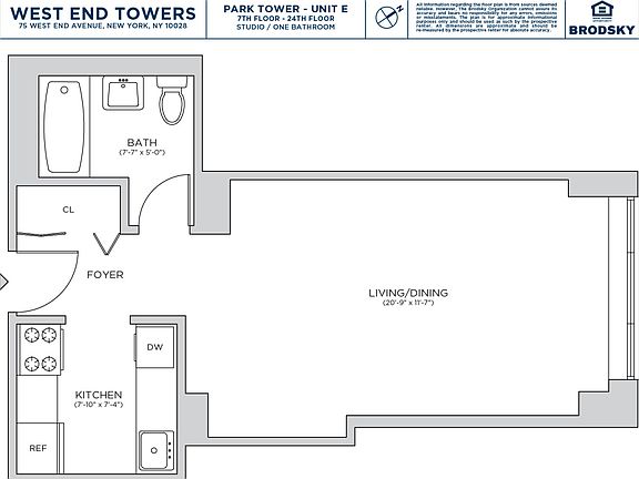 2nd image of 75 W End Ave APT P10e