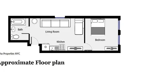 Rented by Alpha Properties NYC I LLC