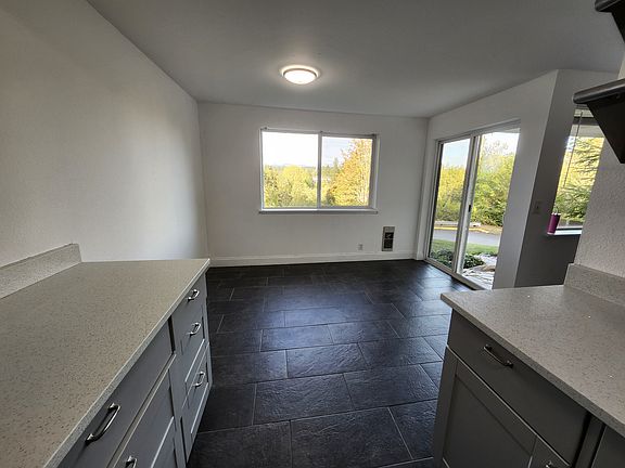 Kitchen and eating area.