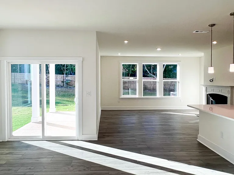 Open Concept Main Floor - Great Room and Kitchen Island