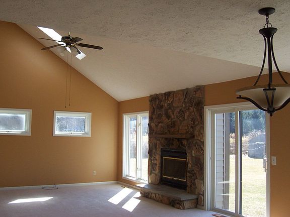 Fireplaced family room