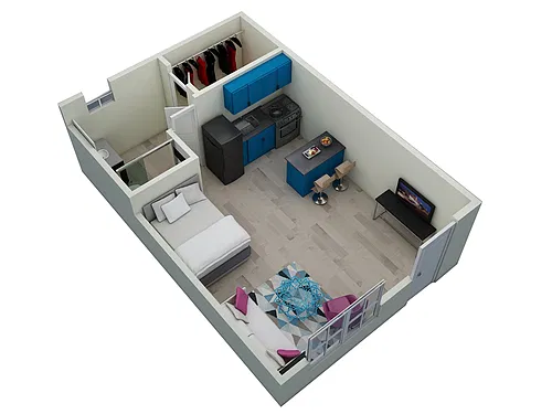 Floor plan Chic Studio
