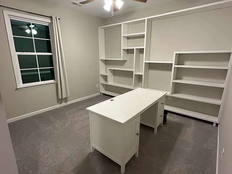 5th bedroom / office with walk in closet and shared bath