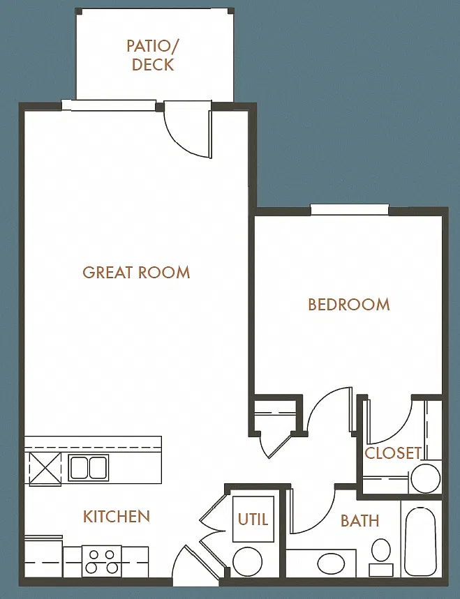 Floor plan 1B 1B Plan B