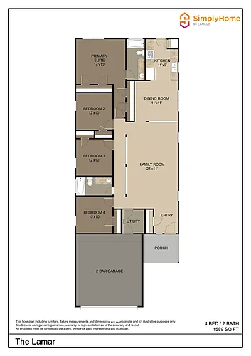 Floor plan 2764 Atlas Drive