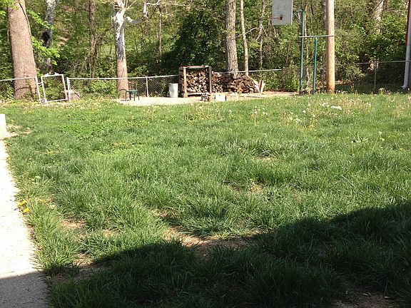 Fire pit, basketball court