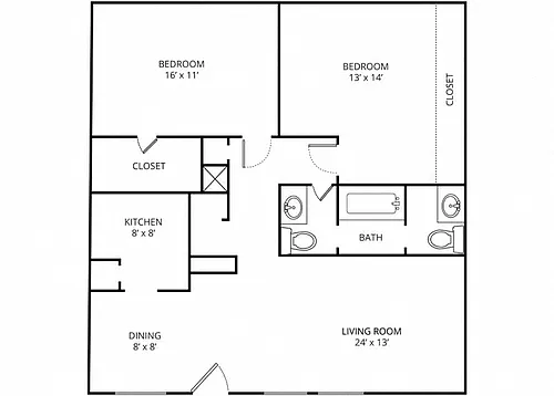 Floor plan Mojave Poppy (B1)