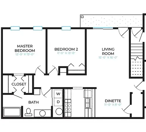 Floor plan Lower Unit