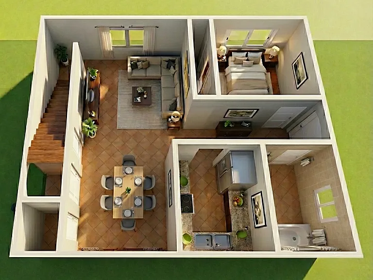 1st floor 3D rendering