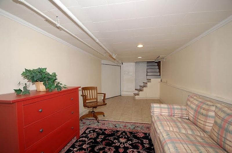 one section of basement