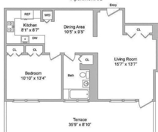 2nd image of 1311 Jackson Ave APT 9B