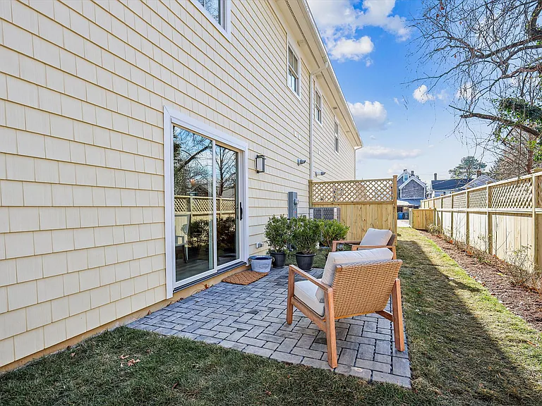 Patio with Pavers and Privacy Fencing