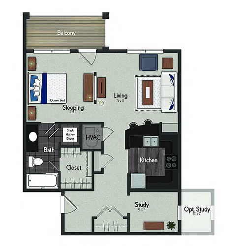 Floor plan Adair I / Adair II