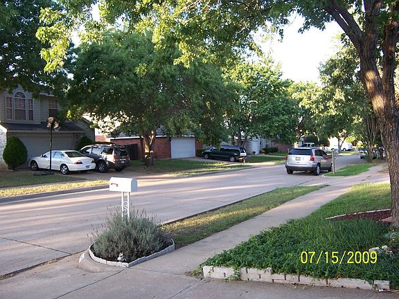 From the house looking out at the street to the right