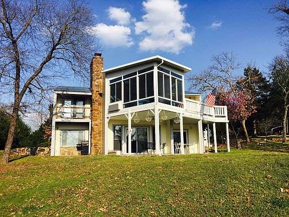 Back view facing lake