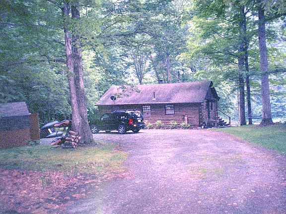 Driveway rear of cabin