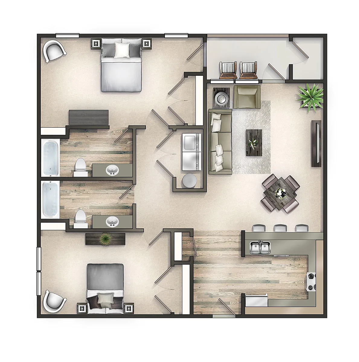 Floor plan The Bay