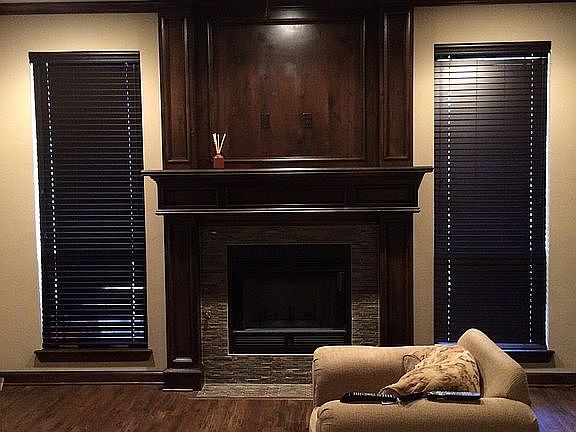 Living room fireplace