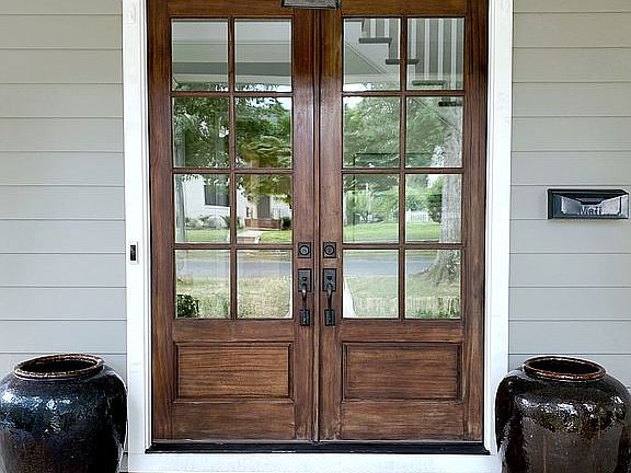 Double front doors