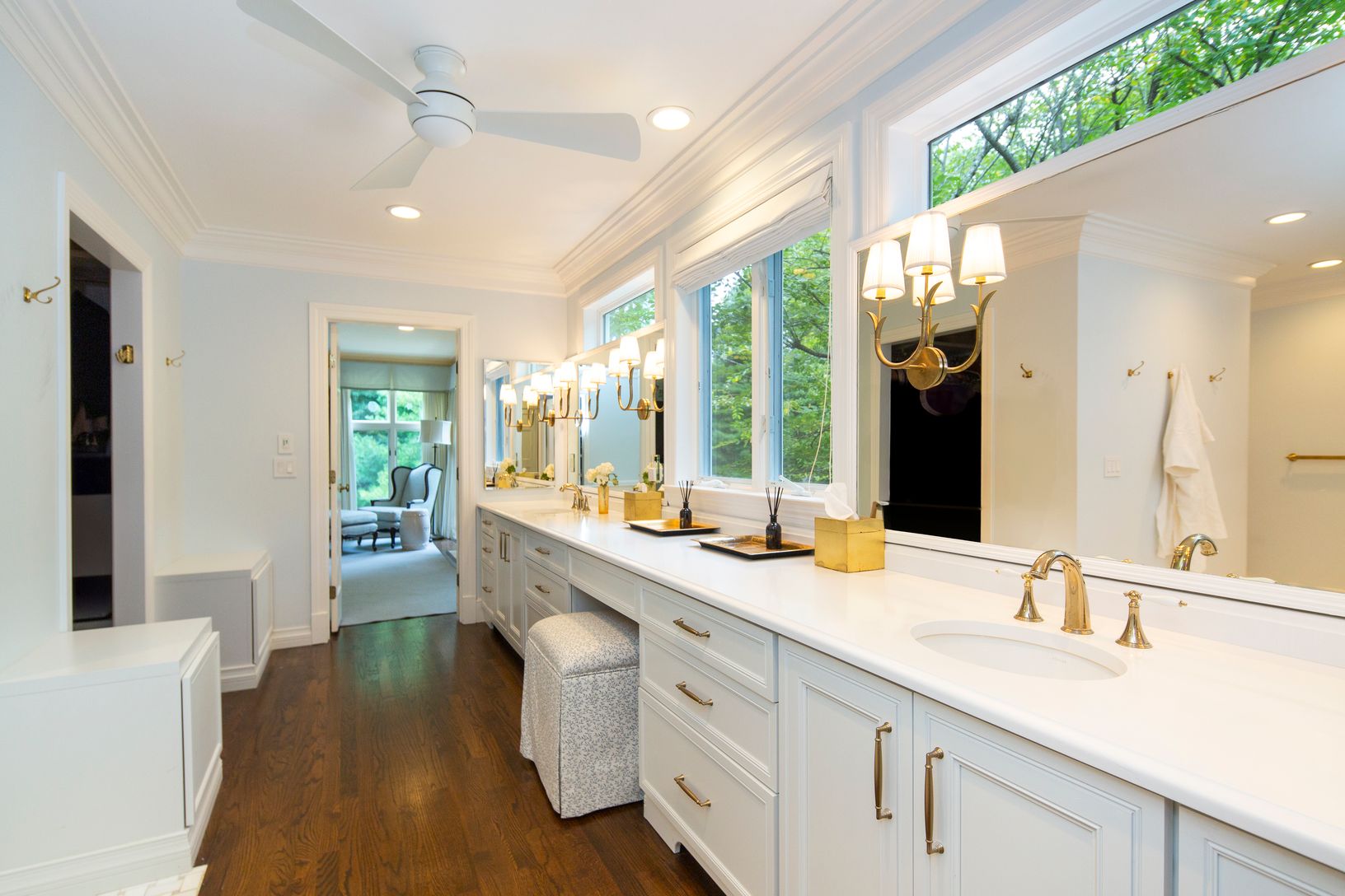  Primary bath with dressing area, walk-in closet