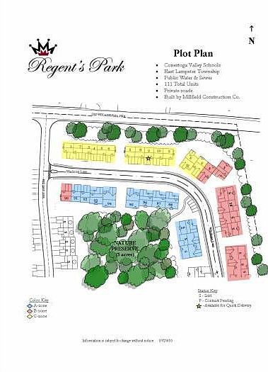 Regent's Park Plot Plan