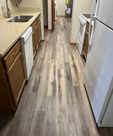 Updated Kitchen with hard surface countertops