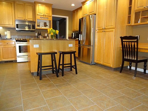 Tile Floor in Kitchen