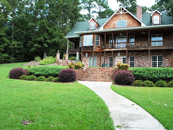 Looking up from yard