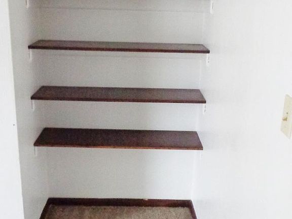 bookshelves in living