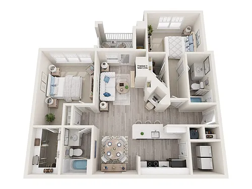 Floor plan B1 Renovated