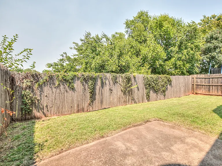 Private backyard